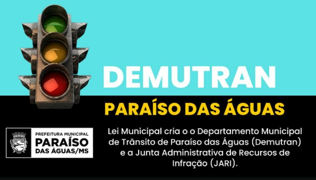 Imagem de compartilhamento para o artigo Paraíso das Águas ganha departamento municipal de trânsito da MS Todo dia